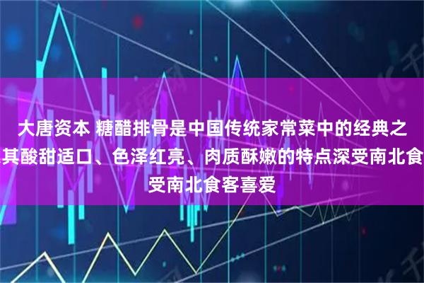大唐资本 糖醋排骨是中国传统家常菜中的经典之作，以其酸甜适口、色泽红亮、肉质酥嫩的特点深受南北食客喜爱