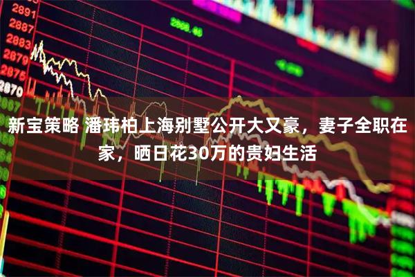 新宝策略 潘玮柏上海别墅公开大又豪,妻子全职在家,晒日花30万的贵妇生活