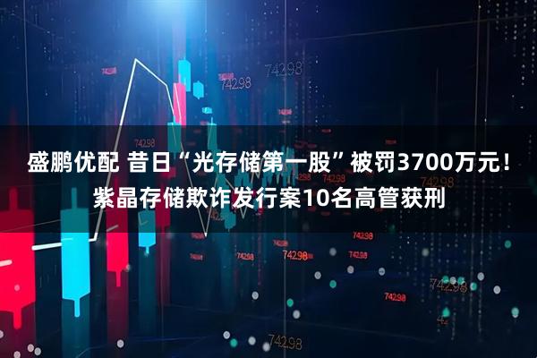 盛鹏优配 昔日“光存储第一股”被罚3700万元!紫晶存储欺诈发行案10名高管获刑
